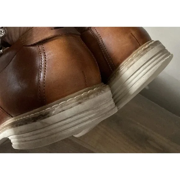 Florsheim Norwalk Plain-Toe Oxfords, Size 12M Cognac‎